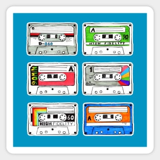 Hand Drawn Cassettes Sticker